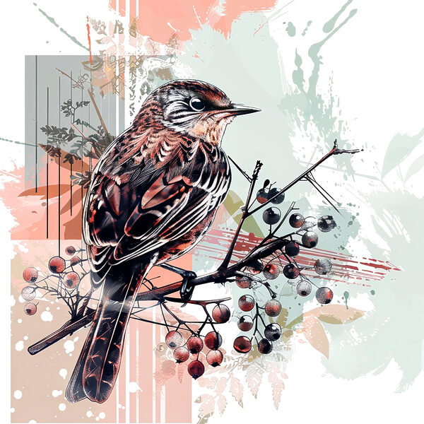Ein Vogel auf einem Ast Ein Vogel auf einem Ast