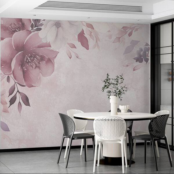 Ein rosa und weißes Blumenarrangement Ein rosa und weißes Blumenarrangement