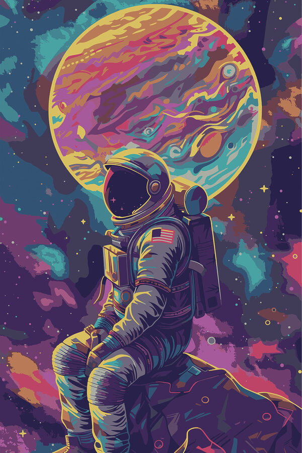 An astronaut in space An astronaut in space