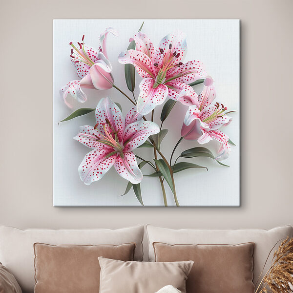 Eine Gruppe von rosa und weißen Blumen Eine Gruppe von rosa und weißen Blumen