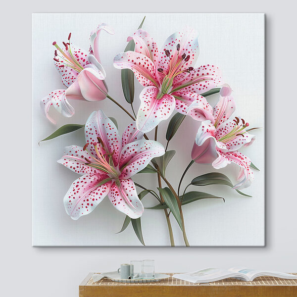 Eine Gruppe von rosa und weißen Blumen Eine Gruppe von rosa und weißen Blumen