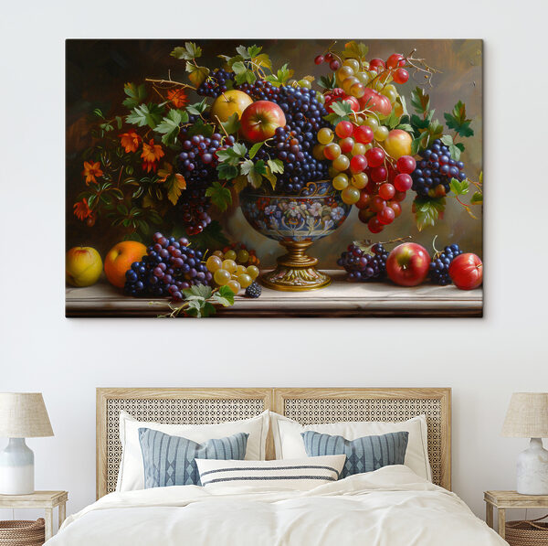 Ein Gemälde mit Obst in einer Vase s38468pib404 600x597 - Ein Gemälde mit Obst in einer Vase