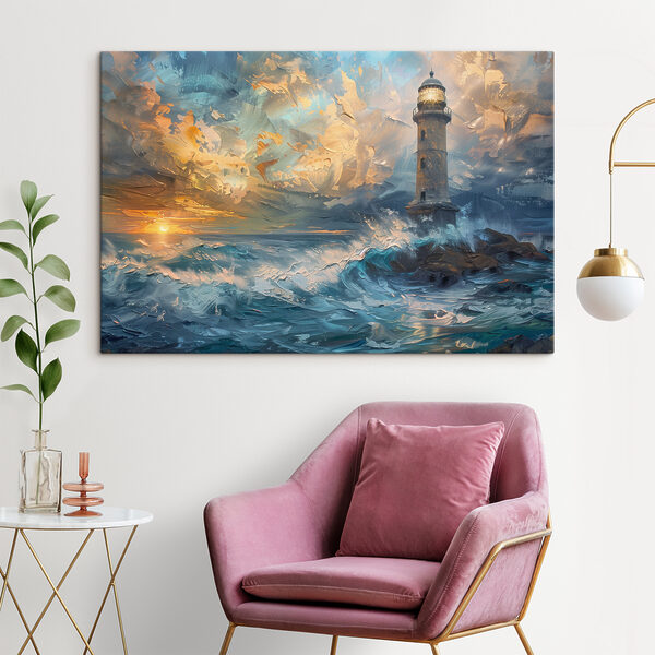 Ein Leuchtturm im Meer Ein Leuchtturm im Meer