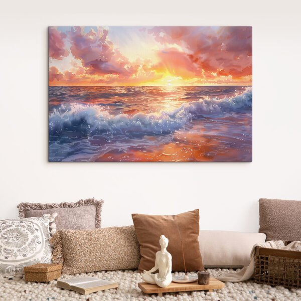 Ein Sonnenuntergang über dem Meer Ein Sonnenuntergang über dem Meer