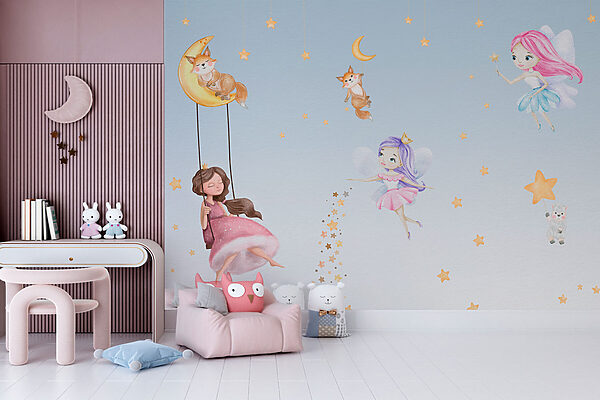 Eine Wandmalerei mit Feen und Tieren w00621pir56r 600x400 - Eine Wandmalerei mit Feen und Tieren - tegory