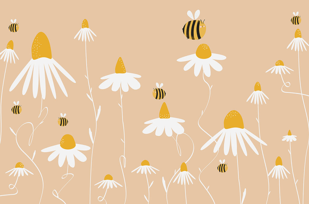 Eine Biene auf einer Blume Eine Biene auf einer Blume