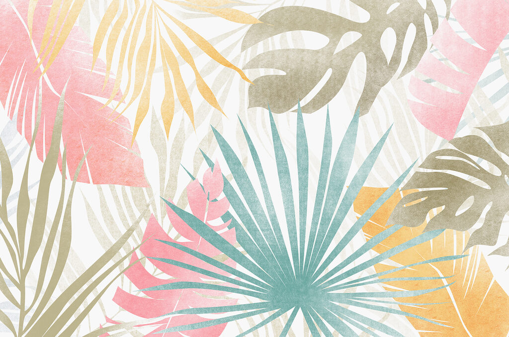 A close up of a pattern of leaves