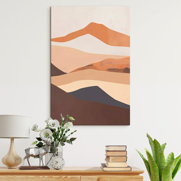 Ein Gemälde einer Wüstenlandschaft Ein Gemälde einer Wüstenlandschaft