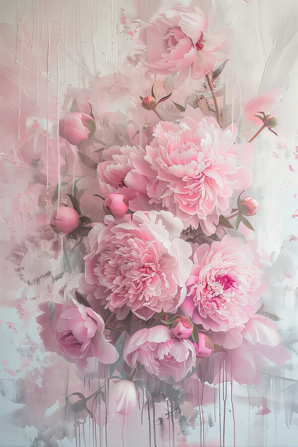 Ein Strauß rosa Blumen Ein Strauß rosa Blumen