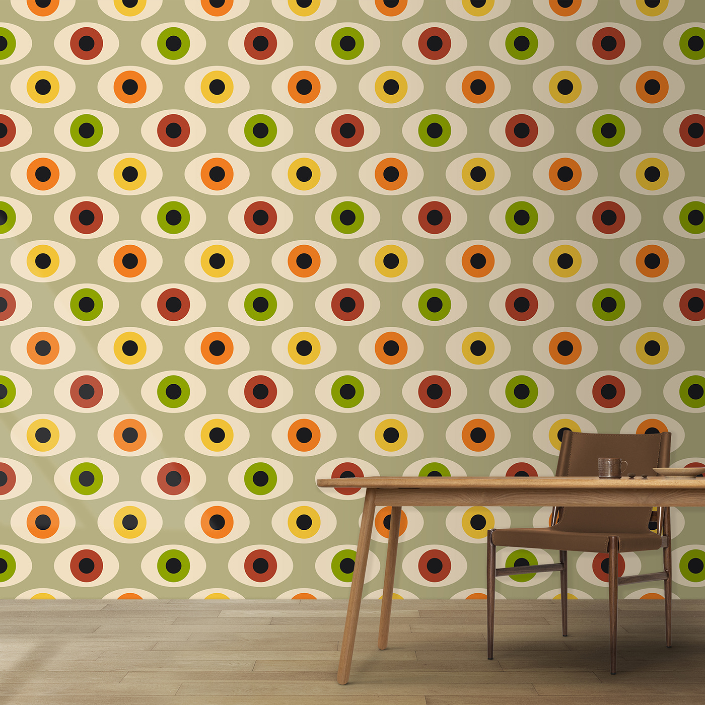 u51618v2pig1m - Ein Muster aus bunten Ovalen - tegory