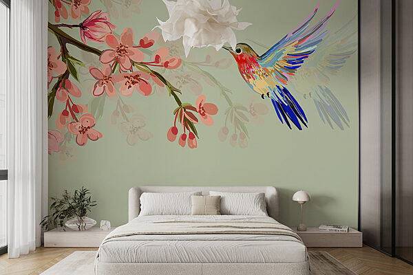 w00693pib4r 600x400 - Ein Vogel fliegt neben den Blumen - tegory