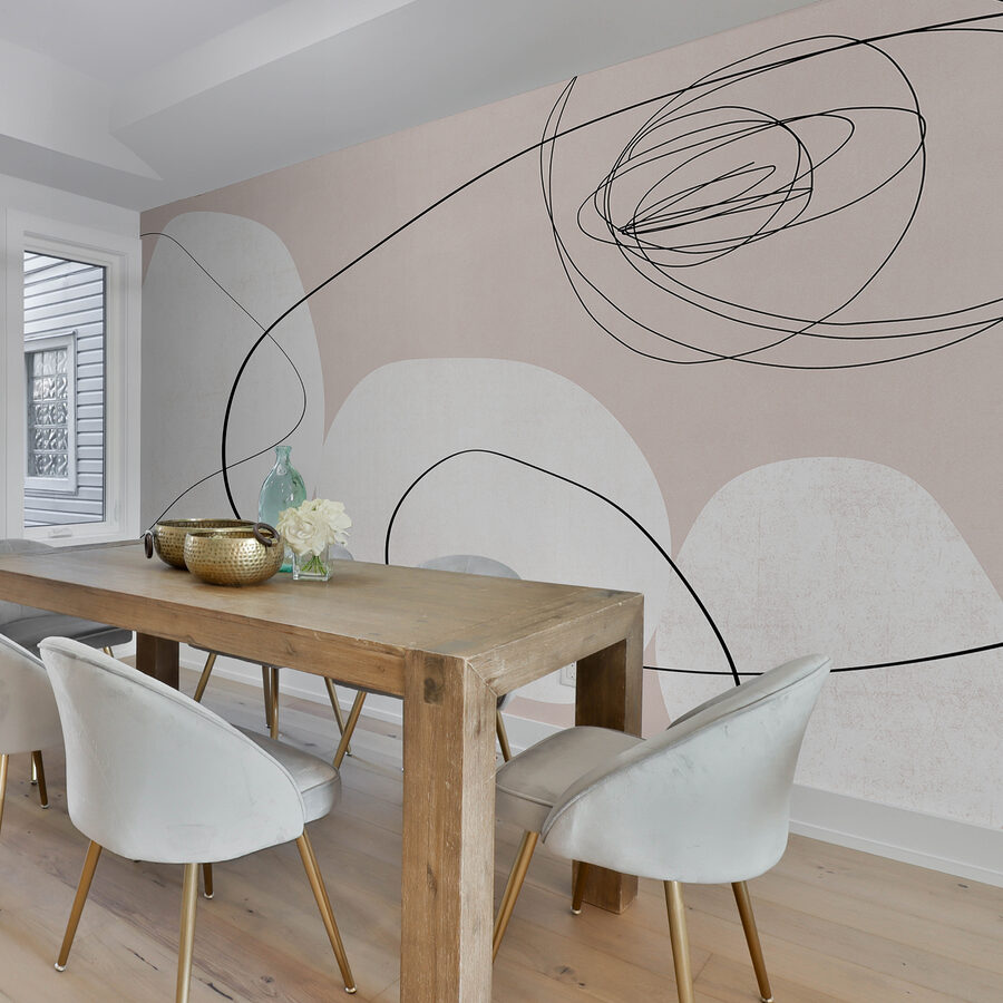 Abstrakte Linien auf weichem Hintergrund.