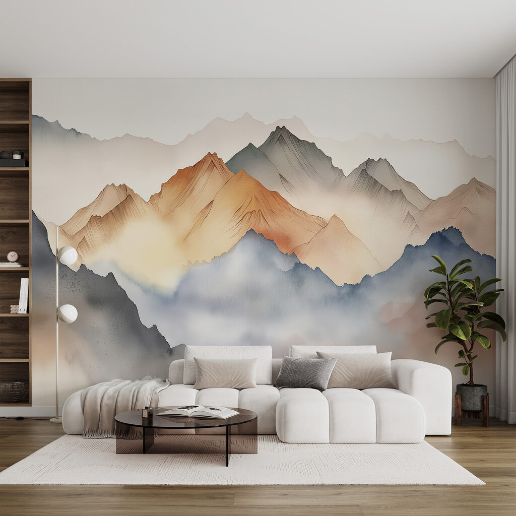 Ein Gemälde von Bergen im Nebel w00683pig1ms 1024x1024 - Ein Gemälde von Bergen im Nebel - tegory