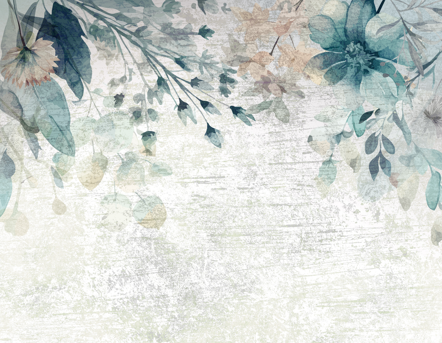 w00697p - Ein Gemälde mit Blumen und Blättern - tegory