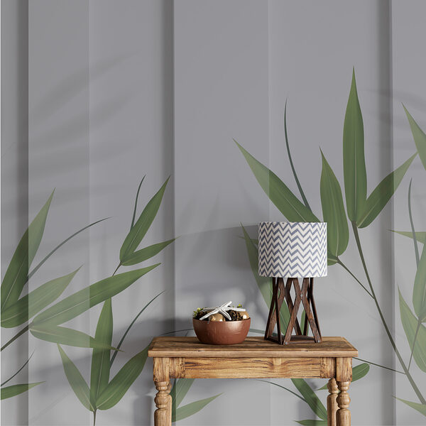 Ein grünes Blatt auf einer weißen Fläche Ein grünes Blatt auf einer weißen Fläche