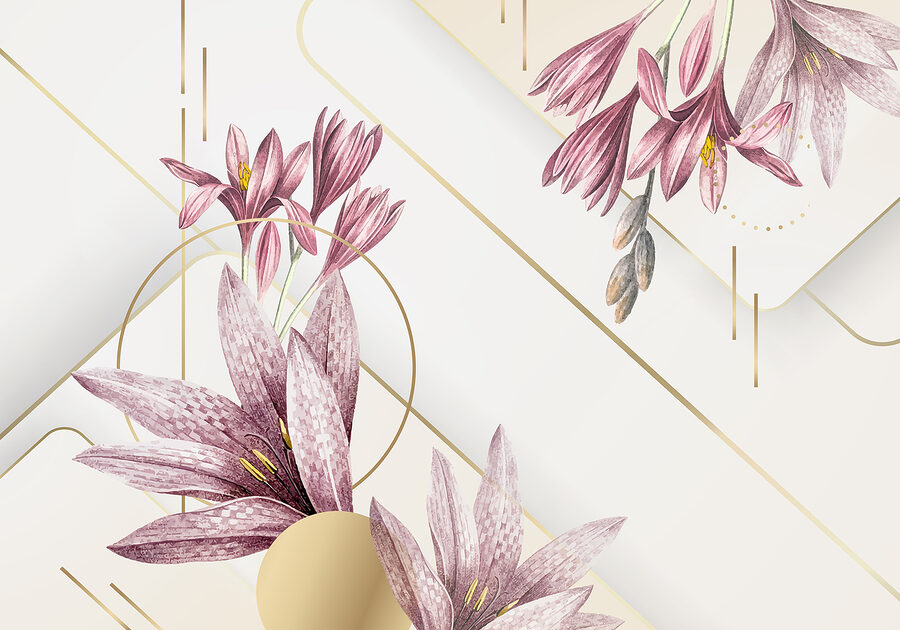 Elegante Fliederblüten, kunstvolles Display