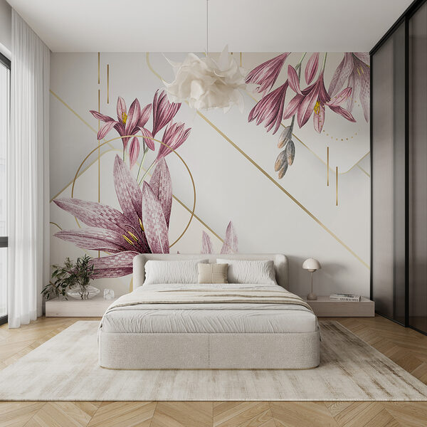 Elegante Fliederblüten, kunstvolles Display Elegante Fliederblüten, kunstvolles Display