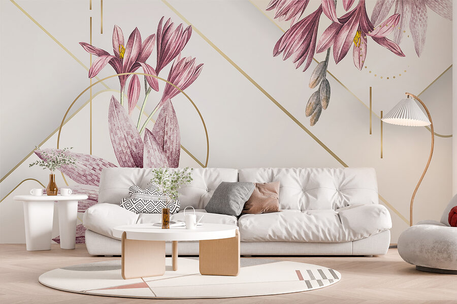 Elegante Fliederblüten, kunstvolles Display