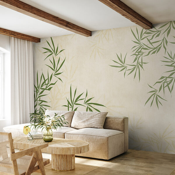 Ein grünes Blatt auf weißem Hintergrund Ein grünes Blatt auf weißem Hintergrund