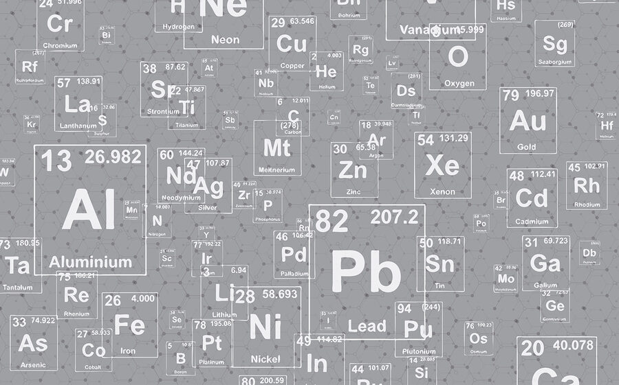 Ein Muster der Elemente des Periodensystems Ein Muster der Elemente des Periodensystems