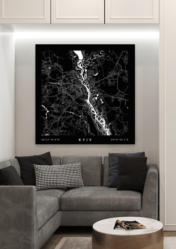 A map of a city A map of a city