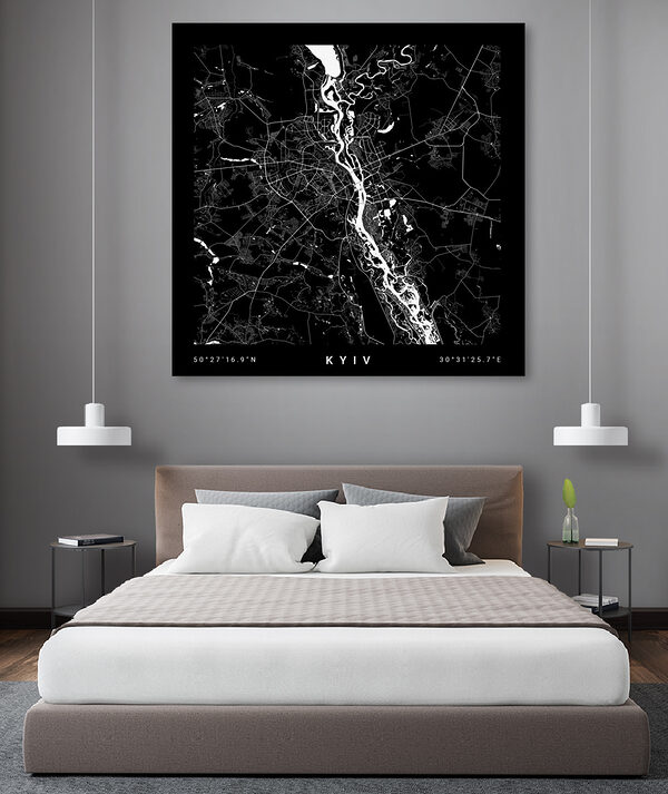 A map of a city A map of a city