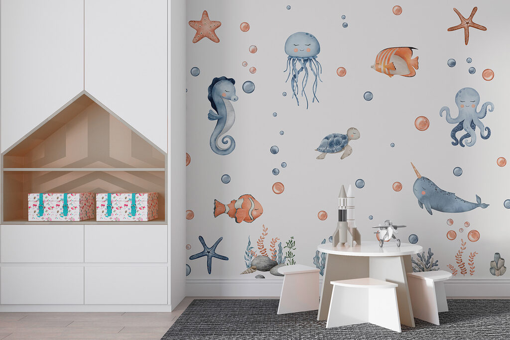 A group of sea animals