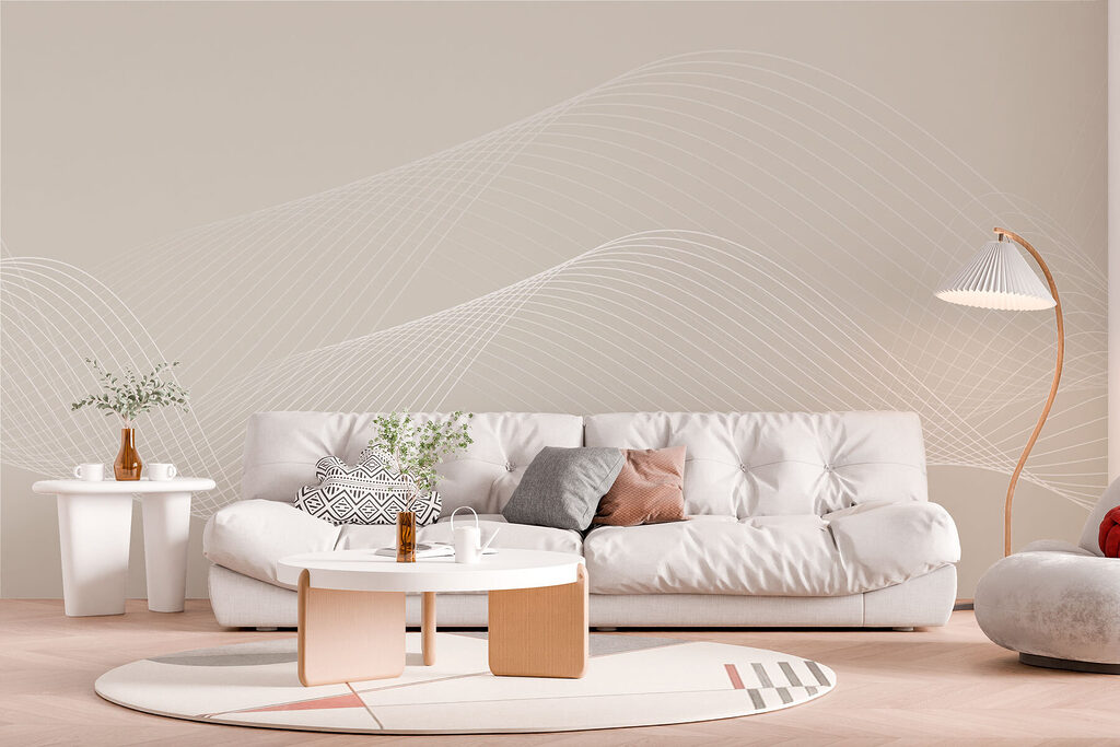 A white lines on a gray background