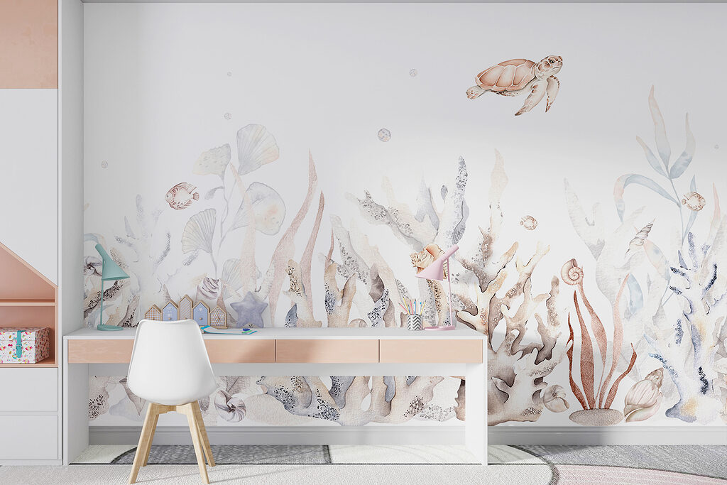 A seaweed and seaweeds on a white background