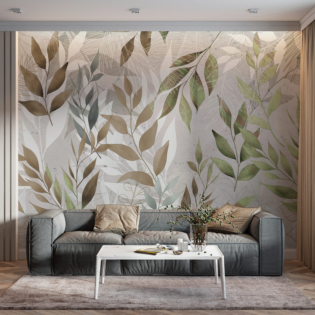 A close up of leaves