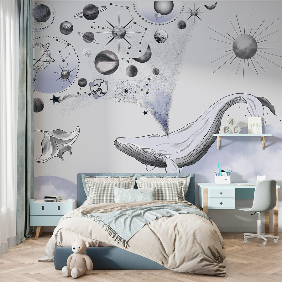 Ein Wal und Planeten