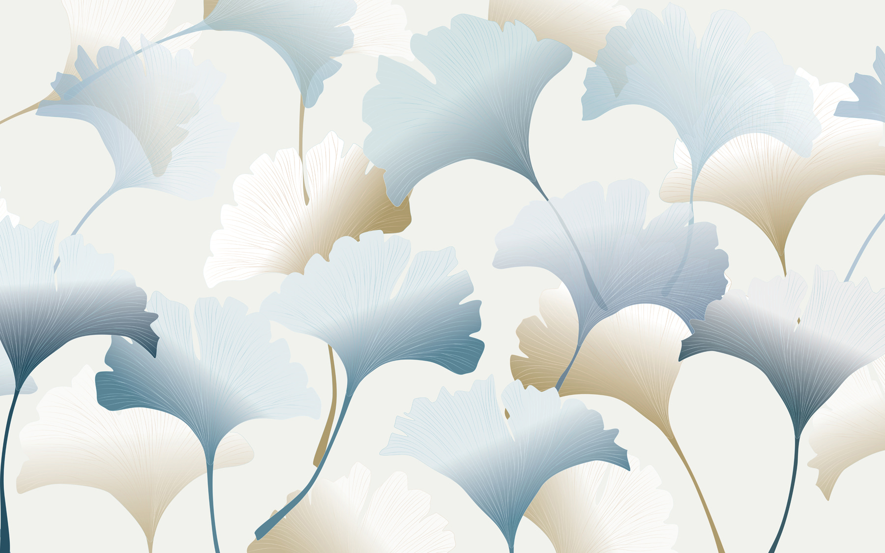 A pattern of blue and white flowers A pattern of blue and white flowers
