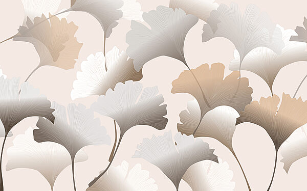 Eine Nahaufnahme eines Blattmusters Eine Nahaufnahme eines Blattmusters