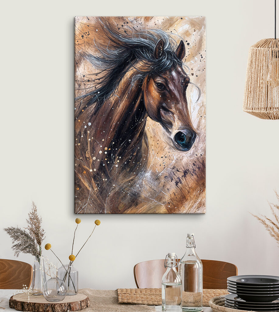 A painting of a horse A painting of a horse