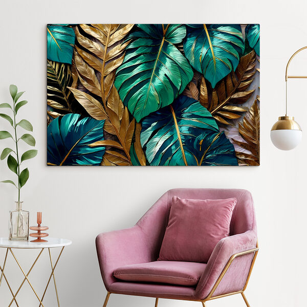 Tropical leaves in vibrant colors Tropical leaves in vibrant colors