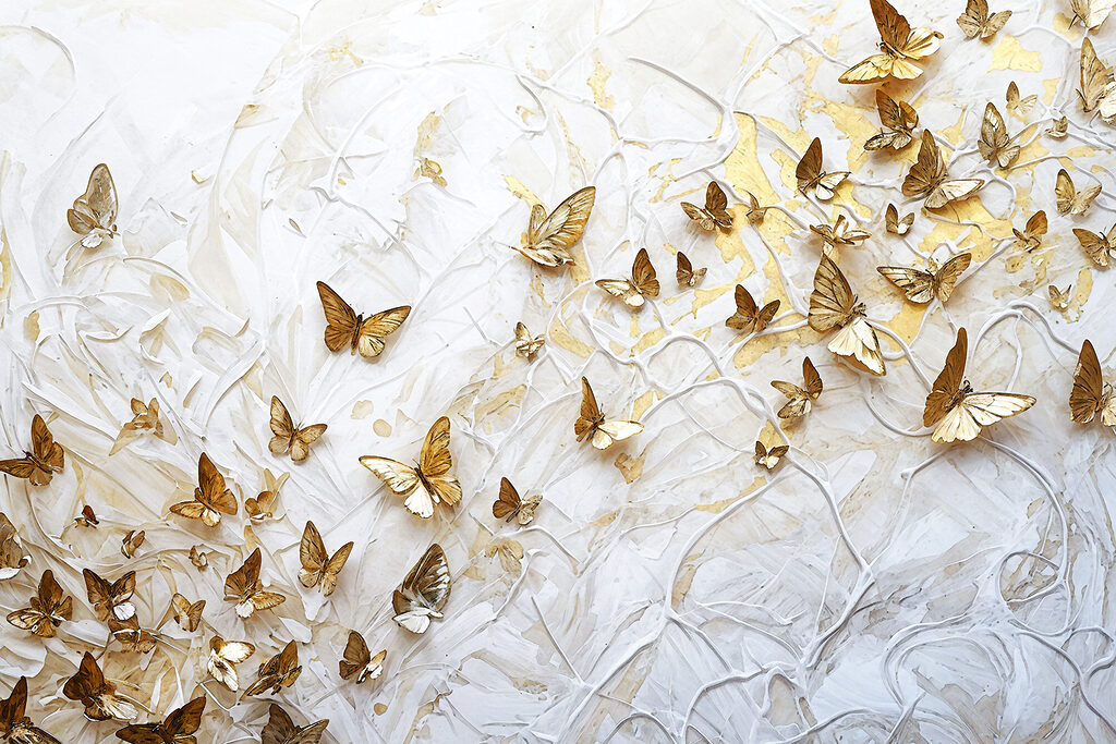 Fluttering wings in serene harmony Fluttering wings in serene harmony