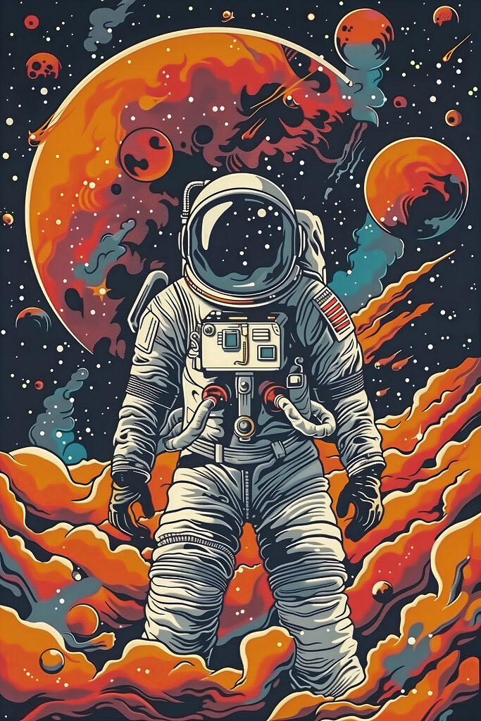 An astronaut in space An astronaut in space