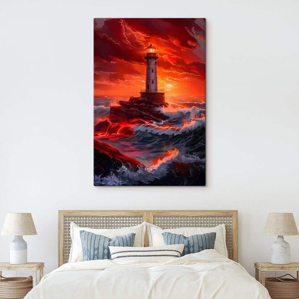 A lighthouse in the ocean A lighthouse in the ocean