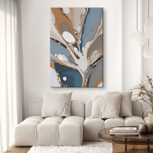Fluid shapes in soothing earth tones Fluid shapes in soothing earth tones