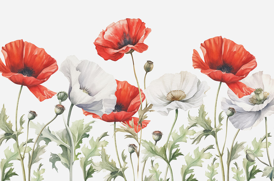 Fototapeten Eine Nahaufnahme von Blumen – Bild 3