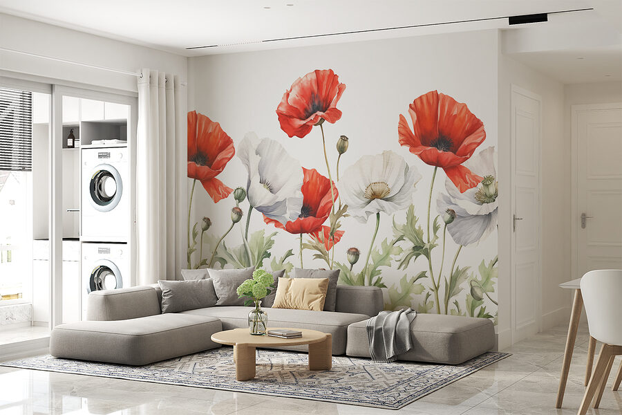 Fototapeten Eine Nahaufnahme von Blumen – Bild 2
