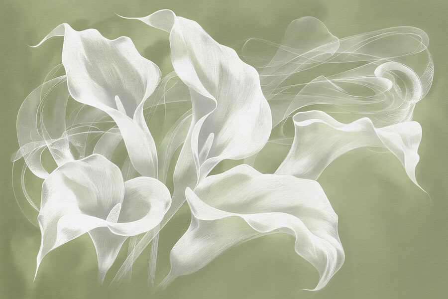 Fototapeten Eine Nahaufnahme von Blumen – Bild 3