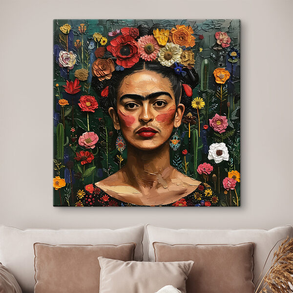 A woman with flowers in her hair A woman with flowers in her hair