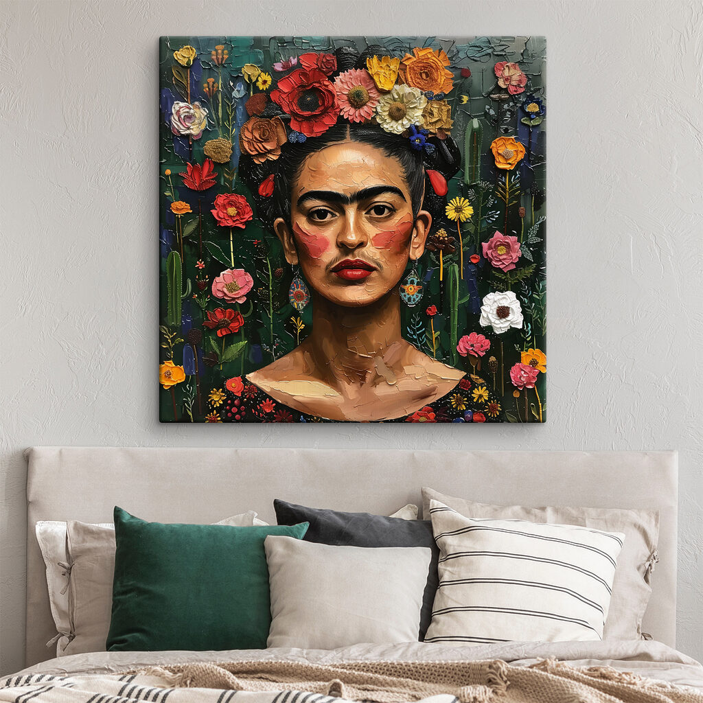 A woman with flowers in her hair A woman with flowers in her hair