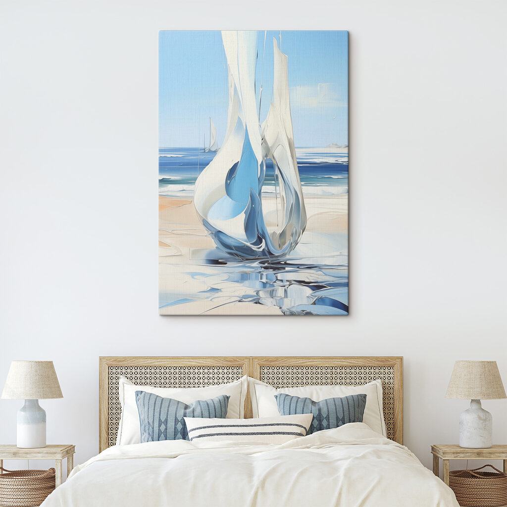 A sailboat on a beach A sailboat on a beach