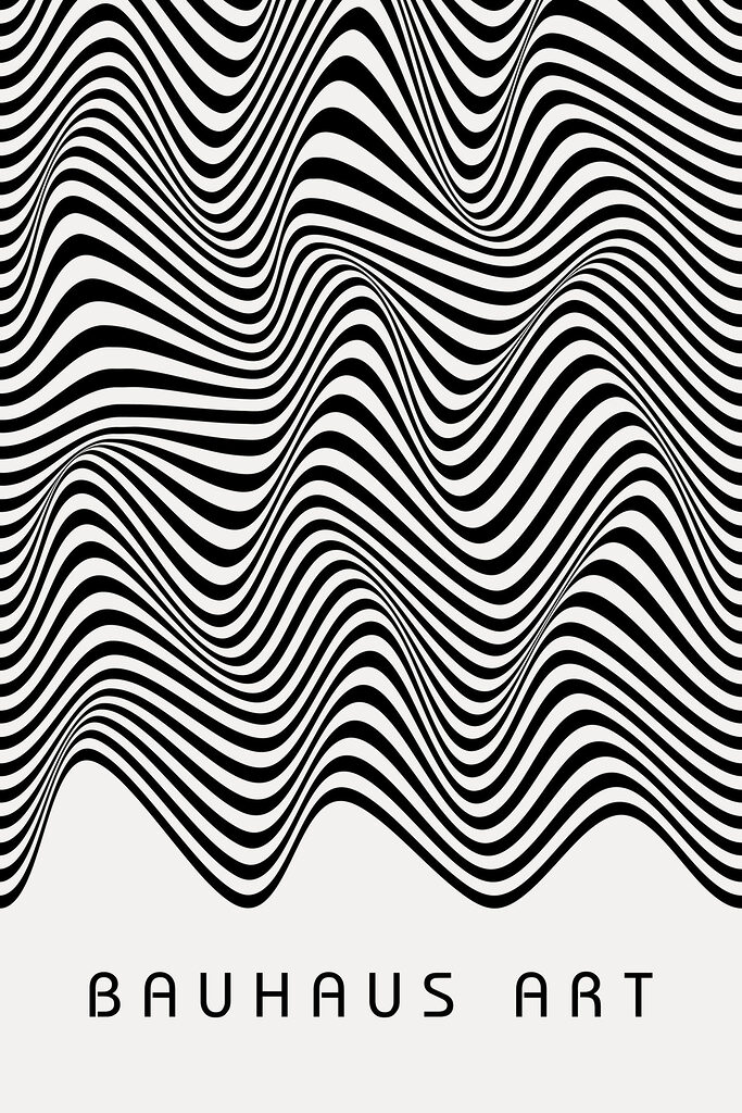 A black and white striped pattern A black and white striped pattern