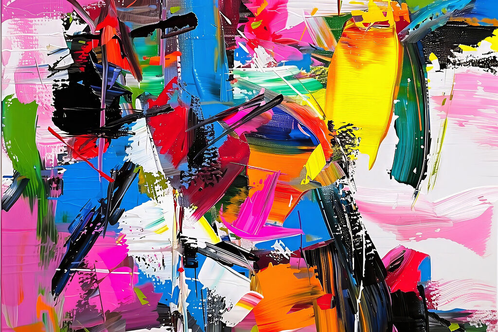 A painting of different colors A painting of different colors