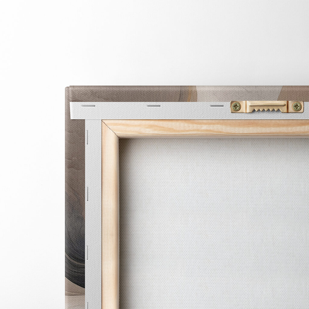 A close up of a painting