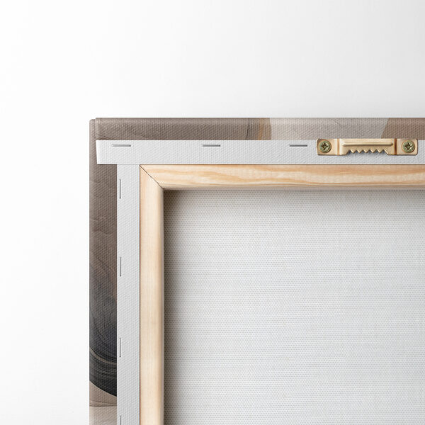 A close up of a painting