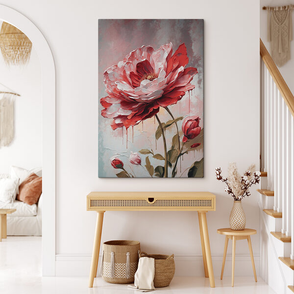 Ein Gemälde einer Blume Ein Gemälde einer Blume